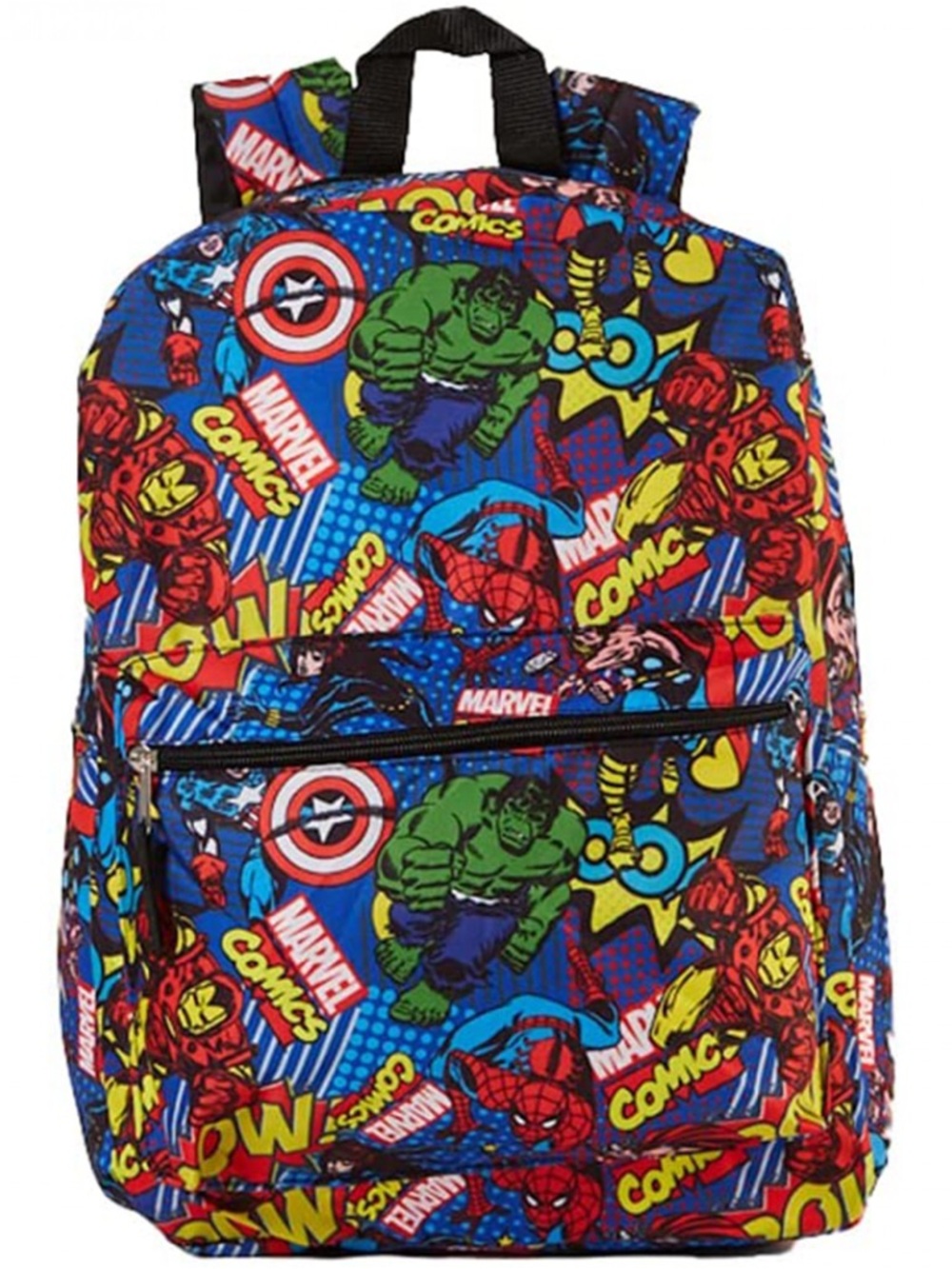 Marvel Blue Multicolor Superhero Print Backpack